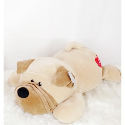 {M'SIA STOCK} DOG（STRETCH COTTON）SOFT TOYS/PLUSH TOYS/KIDS TOYS 60CM 哈巴狗太空棉娃娃玩具公仔60厘米 Anak Patung